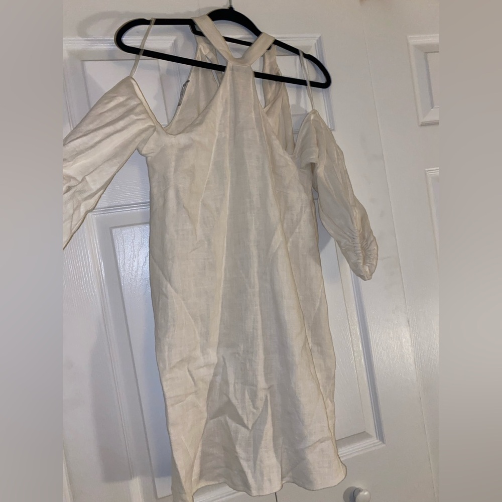 Mango Elegant Cream Dress